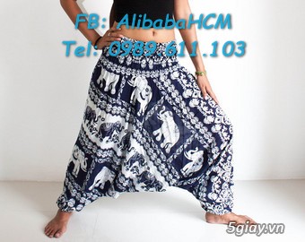 Quần Alibaba đay Thụng Harem Yoga Nam Nữ