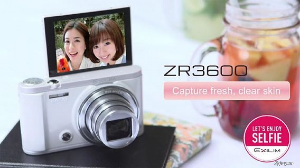 máy ảnh kỹ thuật số Exilim casio zr 3600 , zr 55 - 1